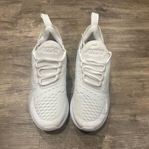 Nike Kids All-White Air Max 270 shoes